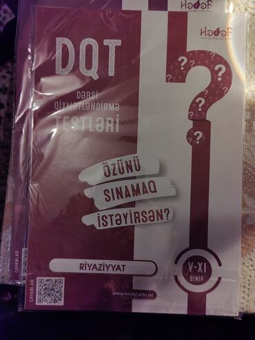 Testlər: Riyaziyyat dqt test kuizləri paçkada açılmayıb. 4 manat