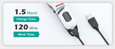 sac ucun moyka: Trimmer VGR 971 - 600mAh / 120 Dəqiqə / 1 Sürət 5500RPM / Cord/Cordles — 8