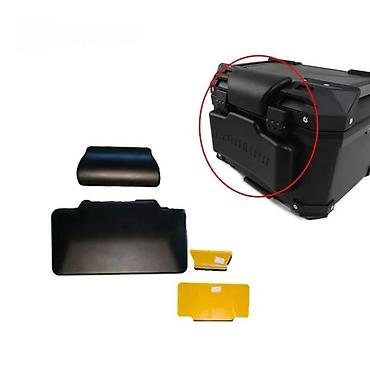 led migavci: Crni top case za motocikl, izrađen od izdržljivog materijala, sa — 1
