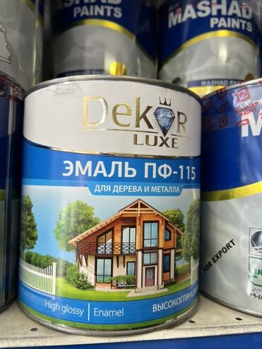 декоративная настенная полки: Эмаль ПФ-115 Dekor Luxe - Тип: алкидная эмаль ПФ-115 - Назначение