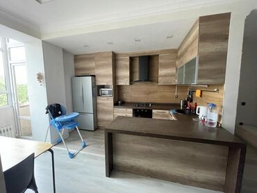 купить квартиру в бишкеке без ремонта: 2 комнаты, 77 м², Элитка, 2 этаж, Евроремонт