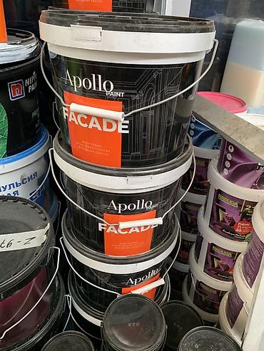 Фасадная краска Apollo Paint FACADE. Водно-дисперсионная at lalafo.kg Фасадная краска Apollo Paint FACADE. Водно-дисперсионная
