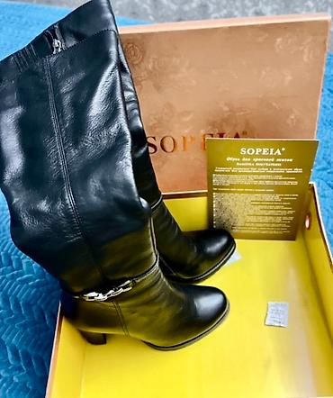 Сапоги: Сапоги, 36, Новый, цвет - Черный, Платная доставка, Самовывоз — 4