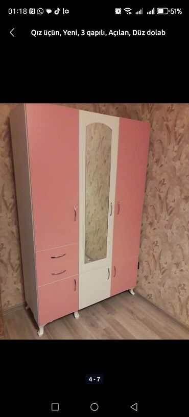 Dolablar: Açılan, 3 qapılı Düz dolab, Qarderob, paltar dolabı -da lalafo.az — 22 Dolablar: Açılan, 3 qapılı Düz dolab, Qarderob, paltar dolabı — 22