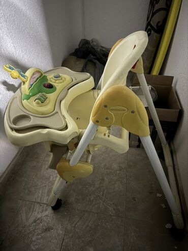 посуда дордой: Тамактандыруучу отургуч, Башка бренд, Металл, Отургучтун башка түрү, түсү - Сары