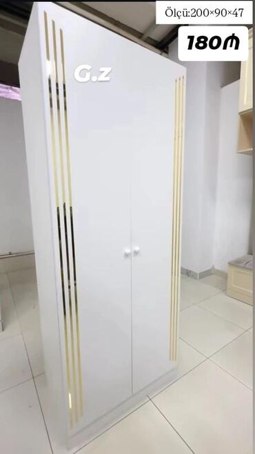 hamam dolab: Açılan, 2 qapılı Düz dolab, Şifonyer