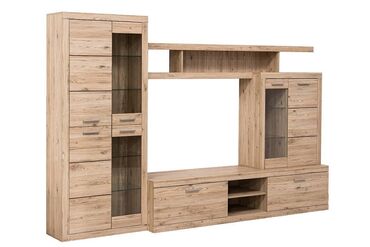 Шкафы: Комплект мебели для гостиной Оскар, Дуб Санремо, Анрэкс(Беларусь)