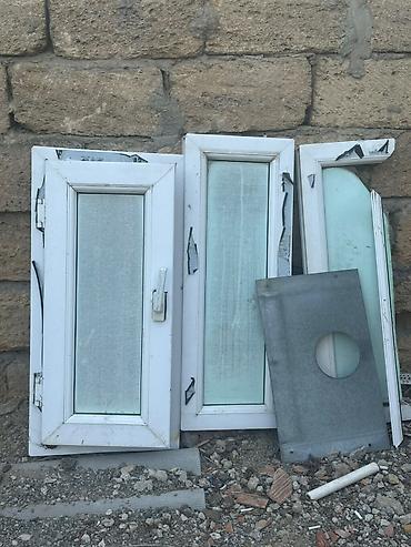 Pəncərələr: PVC pəncərə paketləri - Material: ağ rəngli PVC profil - Üst-şüşə — 1