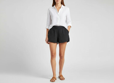 spódnice z wysokim stanem plus size: Szorty damskie, rozmiar L