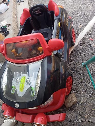 park masini: Uşaq elektrik maşını – “Scorpion” modeli - Rəng: qara/qırmızı — 1