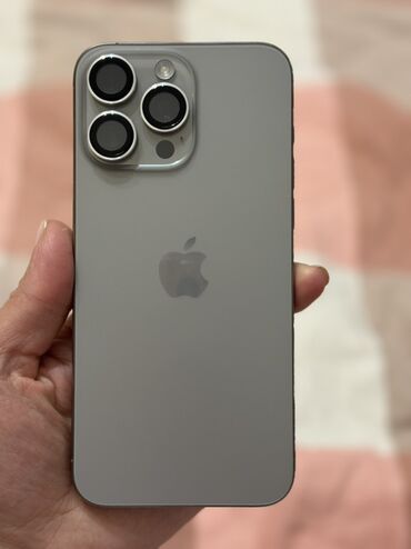 айфон хр бу цена в бишкеке: IPhone 15 Pro Max, Колдонулган, 256 ГБ, Natural Titanium, 91 %