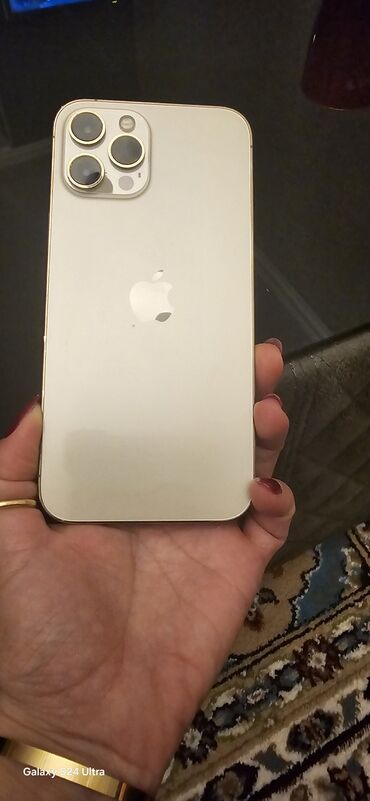 Apple iPhone: IPhone 12 Pro Max, 256 GB, Qızılı, Face ID