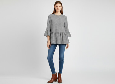 bluzki z gipiury na wesele: Boohoo, Bluzka damska, rozmiar XS
