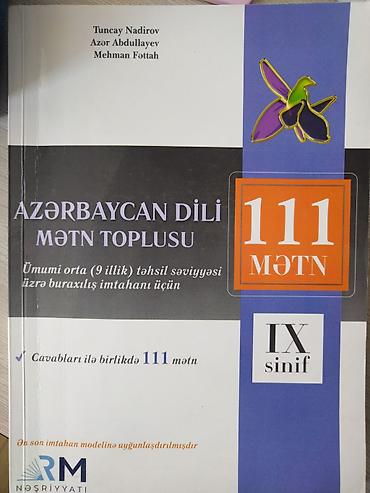 sekis azeri: Məhsul: “Azərbaycan dili mətn toplusu – 111 mətn (IX sinif)” Təsvir — 1