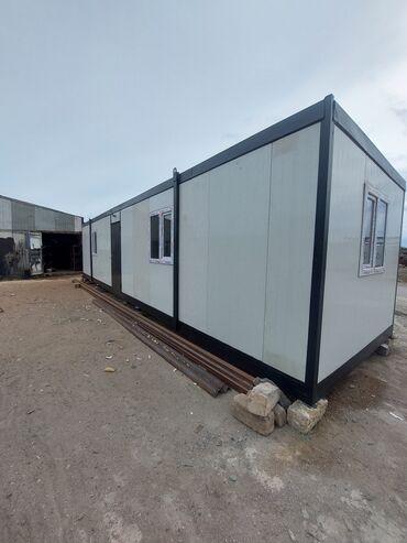 Konteynerlər: 2.40 x 12.00 metrlik sendiviç ofis. Divar: 50mm Sendiviç Dam: 50mm — 2