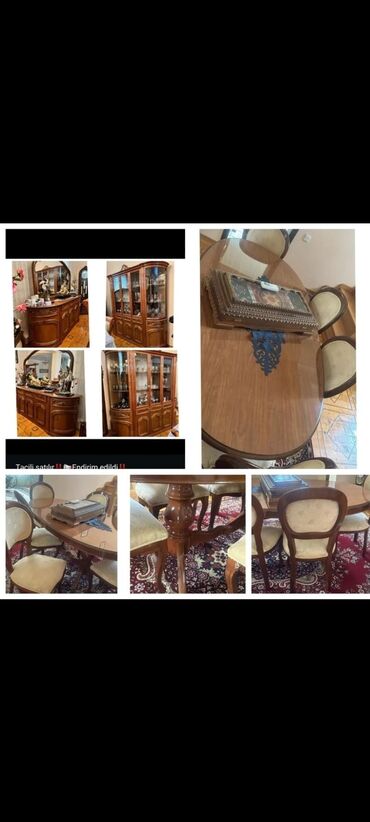 ev əşyaları ikinci el: İşlənmiş, Komod, Masa və oturacaqlar, Servant, Kredit yoxdur, Malayziya