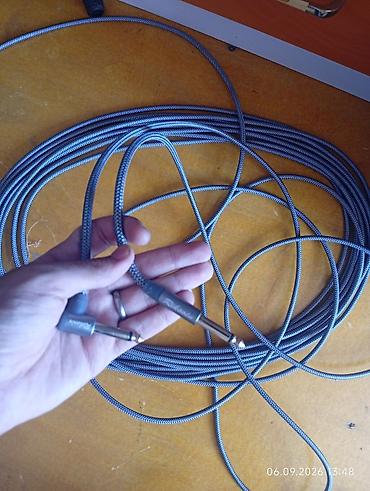 Musiqi alətləri: Gitar/Alət kabeli – 6.35 mm (1/4") TS mono - Uclar: biri düz, biri — 1