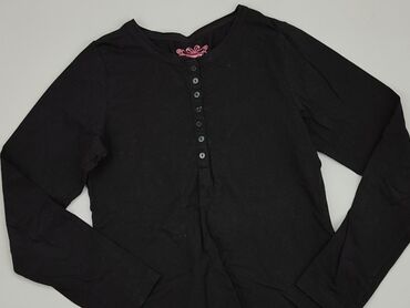 bluzka z siateczka czarna: Blouse, Pepperts!, 12 years, 146-152 cm, condition - Good