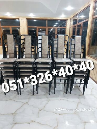 Bağ, çöl oturacaqları: Yeni, Sadə stul, Metal, Azərbaycan — 4