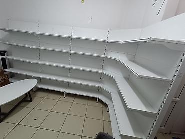 полка для угла: Угловой модульный стеллаж для магазина - Конструкция: пристенный — 4