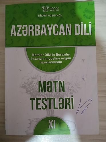 evdarliq kitabi: Məhsul: Azərbaycan dili – Mətn Testləri (XI sinif) Nəşriyyat: Hədəf — 1