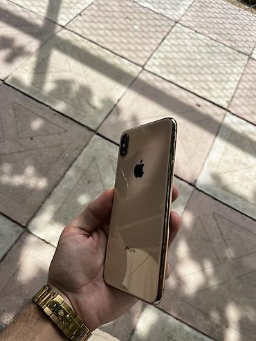 macbook max: IPhone Xs Max, 64 GB, Qızılı, Qırıq — 2