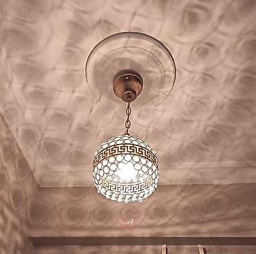 divar nacniki: Çılçıraq, 1 lampa, Metal — 1