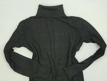 czarny sweter hm: H&M Basic, Golf damski, rozmiar S — 1