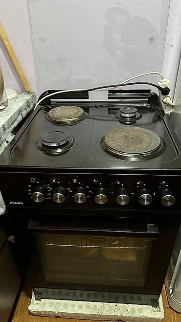 Печи, плиты: Газовая плита ZENON с духовкой - 4 газовые конфорки на варочной — 6