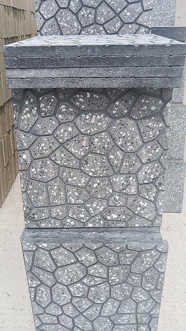 Beton plitələr: Məhsul: Betondan hazırlanmış səki və divar üzləmə plitələri - — 5