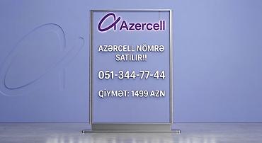 Xidmət: Azercell mobil nömrə satışı Nömrə: 051-344-77-44 Operator
