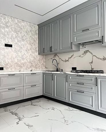 Кухонные гарнитуры на заказ: Кухонный набор на заказ, МДФ крашеный, 14–30 дней, Бесплатная доставка, Гарантия — 12