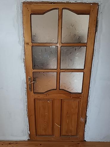 qefes type 1: Taxta şüşəli otaq qapıları - Material: təbii ağac karkas, aşağı — 3