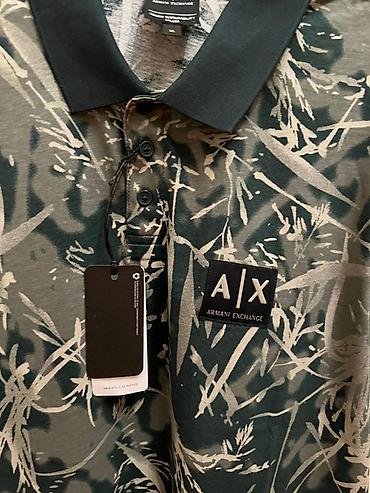Kişi geyimləri: Polo köynək, Armani Exchange, XL, rəng - Yaşıl — 2