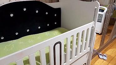 mothercare beşik: Oğlan və qız üçün, İşlənmiş, Dördbucaq, Beşik, Matras ilə, Yellənmə mexanizmsiz — 7
