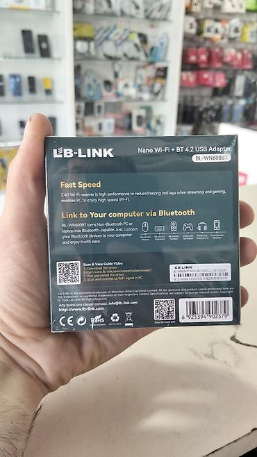 Modemlər və şəbəkə avadanlıqları: LB-LINK BL-WN600BT Nano Wi‑Fi + Bluetooth 4.2 USB Adapter — 2