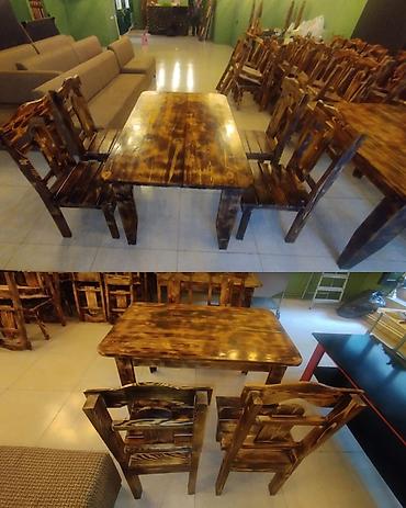Restoran mebeli: Pub,restoran,cay evi ucun 7 eded masa desti satilir Yenidir. Qiymet — 1