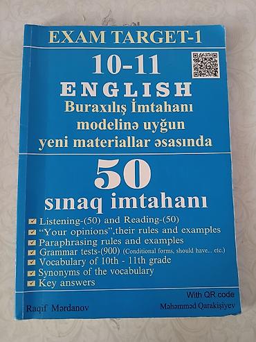 Testlər: 10 cu və 11 ci siniflər üçün ingilis dili üzrə buraxlış imtahanı — 1