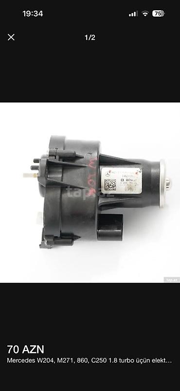 cross motor: Mercedes-Benz turbo elektron aktuatoru Uyğunluq: - Mercedes W204 - — 2
