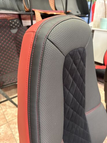 Чехлы и накидки на сиденья: Чехлы Кожаные, цвет - Черный, Volvo, Новый, Самовывоз — 11