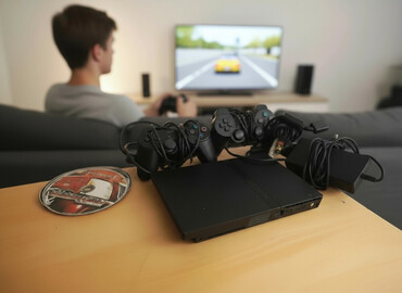 PS2 & PS1 (Sony PlayStation 2 & 1): İdelal vəziyyətdə plastation 2 slim+1konsol+1 adopdor+6 oyun -da lalafo.az — 5 PS2 & PS1 (Sony PlayStation 2 & 1): İdelal vəziyyətdə plastation 2 slim+1konsol+1 adopdor+6 oyun — 5