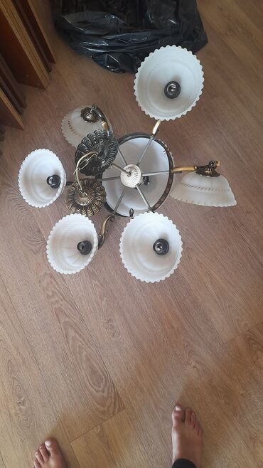 настольная лампа: Çılçıraq, 6 lampa, Metal