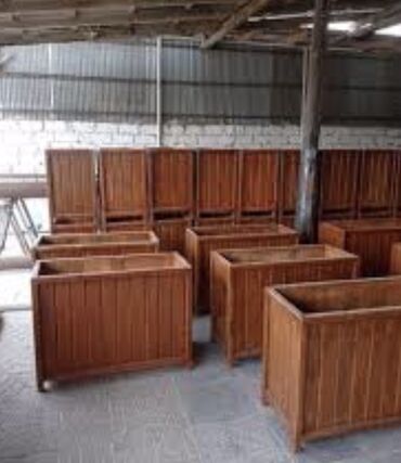 Digər divar panelləri: Məhsul: Taxta dekorativ güldan qutuları və divar üçün asma çiçək — 3