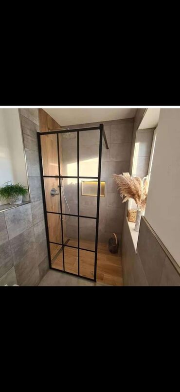 Duş kabinaları, arakəsmələr: Yeni Üstü açıq kabina, Künc üçün, Pulsuz çatdırılma — 21