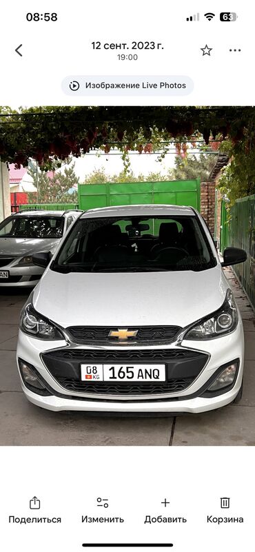 автомобиль гетс: Chevrolet Spark: 2018 г., 0.1 - engine capacity л, Вариатор, Бензин
