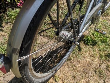 Bicikli za odrasle: Električni bicikl Vital Bike u srebrnoj boji. Ima ram standardne — 3