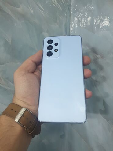 simsiz internet: Samsung Galaxy A53, 128 ГБ, цвет - Синий, Гарантия, Отпечаток пальца, Беспроводная зарядка