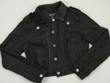 kurtka jeansowa z nadrukiem na plecach: Damska Kurtka Jeansowa, FBsister, S (EU 36), stan - Dobry