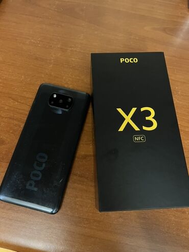 islemis telfon: Poco X3 NFC, 128 GB, rəng - Qara, Barmaq izi
