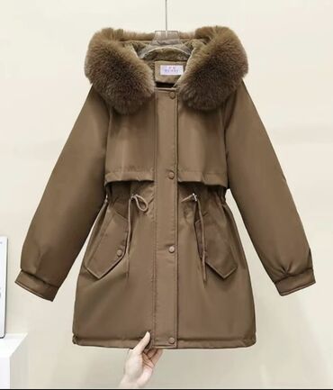 Пуховики и зимние куртки: Пуховик, По колено, Китай, С мехом, Все размеры — 7